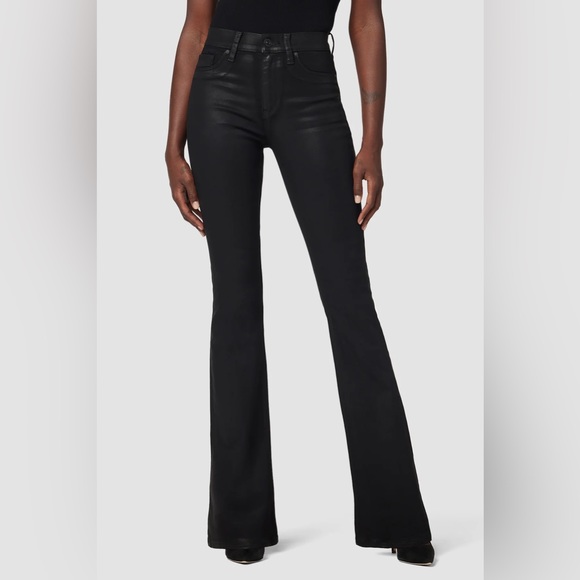 Hudson Barbara High Rise Bootcut Jean noir coated - Picture 1 of 10